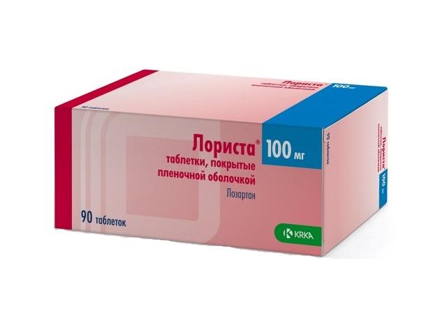 лориста 100мг. №90 таб. п/о /krka/ 2222