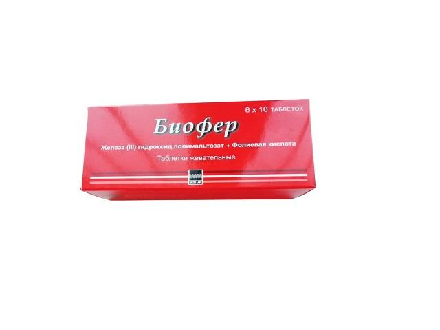 биофер №60 таб. жев. 9821