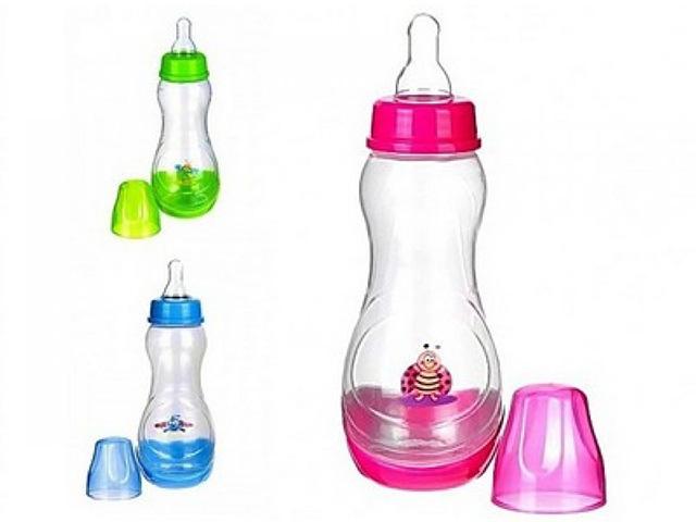 бусинка бутылочка 250мл. силик. соска с талией /арт.1106/