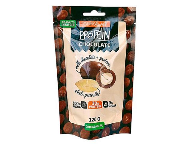 *chikalab драже "арахис в шоколаде" 120гр. 14680046722086