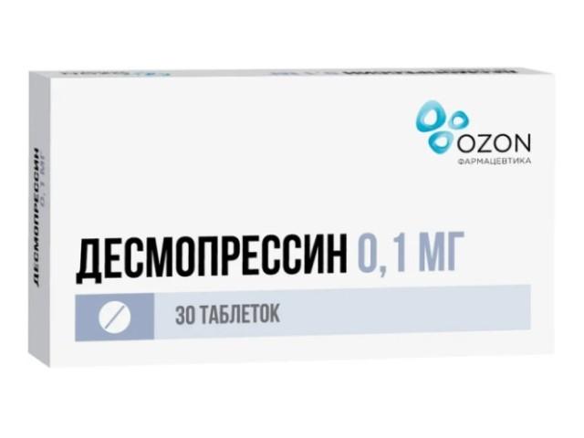 десмопрессин 0,1мг n30 таб. /озон/