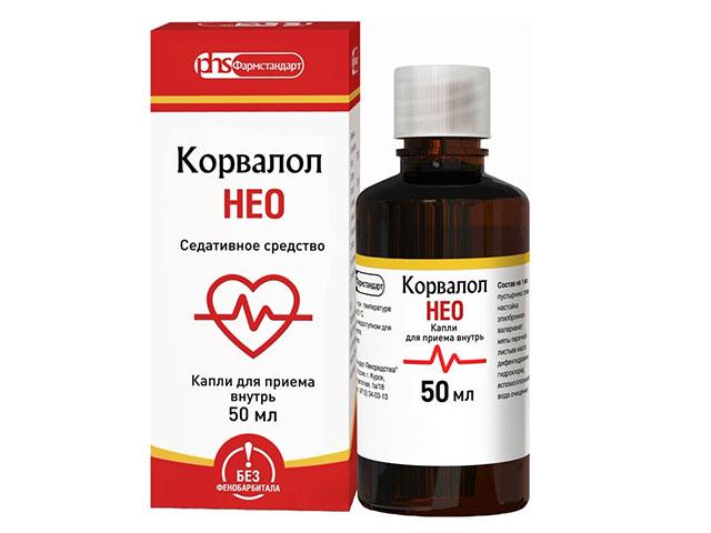 корвалол нео 50мл. капли фл. и/у