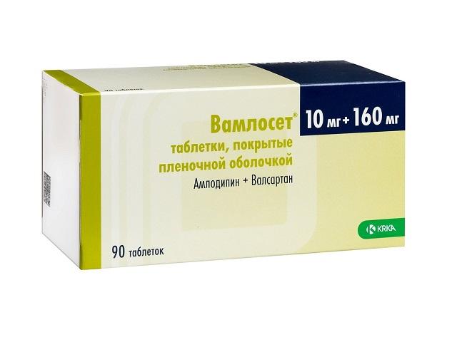 вамлосет 10мг.+160мг. №90 таб. п/п/о 0730