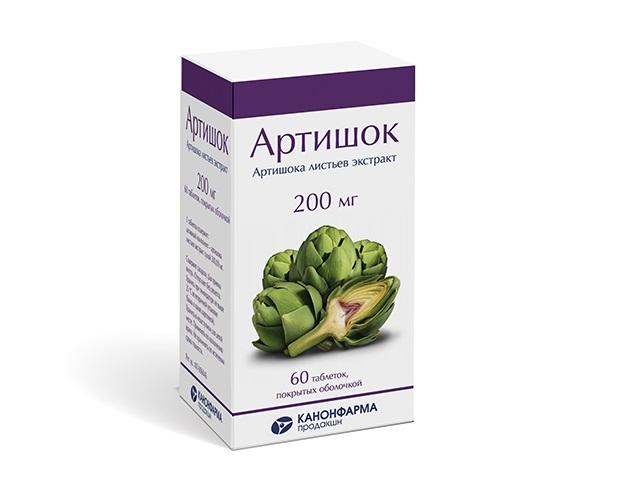артишок 200мг. №60 таб. /канонфарма/