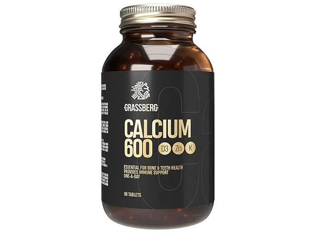 грассберг ca + d3 + zn с витамин k табл. №90 (grassberg)