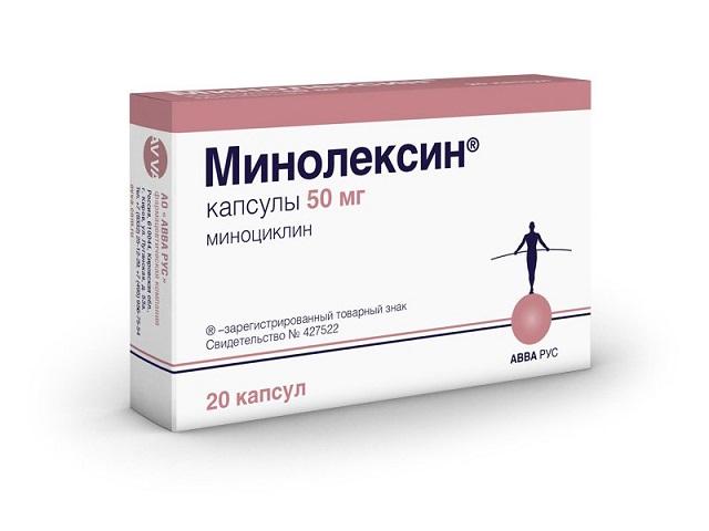 минолексин 50мг. №20 капс. 4850