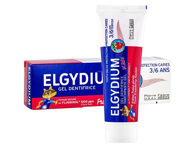*elgydium паста-гель зубная для детей от 3 до 6 лет защита от кариеса 50мл. d00045
