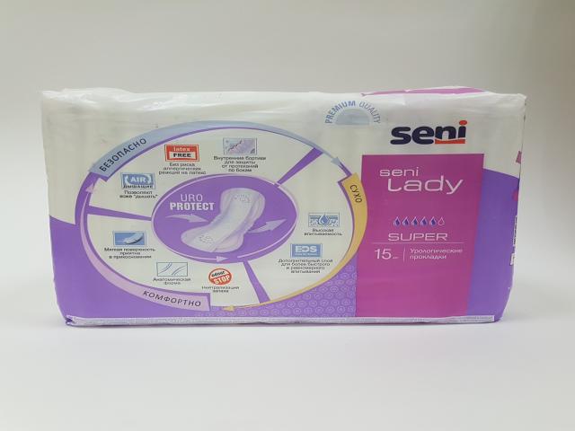сени прокладки урол. леди супер №15 (5 капель) [seni]
