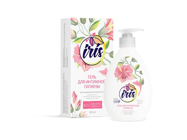 ирис гель д/интимной гигиены с молочной кислотой, 300мл. (iris)