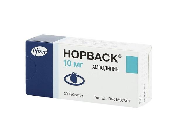 норваск 10мг. №30 таб.