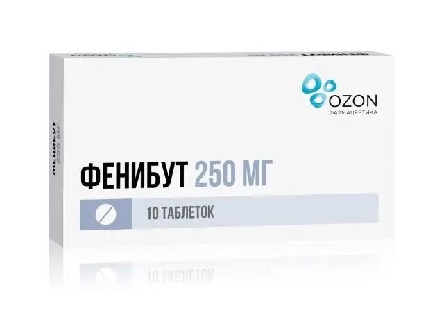 фенибут 250мг. №10 таб. /озон/