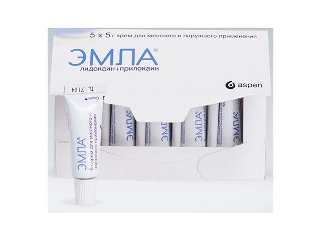 эмла крем 5г. №1