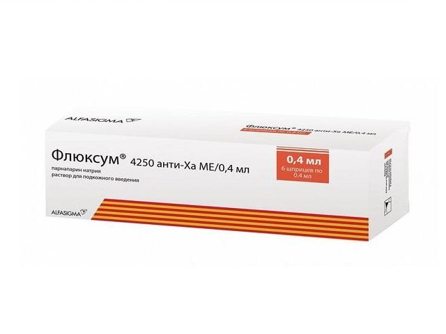 флюксум 4250 анти-ха ме/0,4мл. 0,4мл. №6 шприц р-р п/к