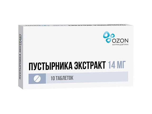 пустырника экстракт 14мг. №10 таб. /озон/ 5128