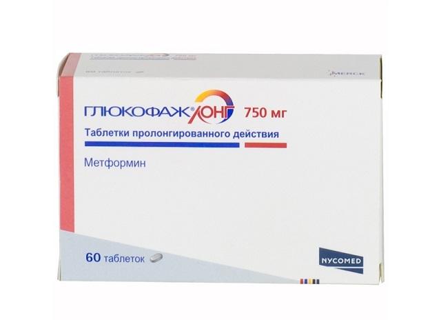 глюкофаж лонг 750мг. №60 таб. /никомед/