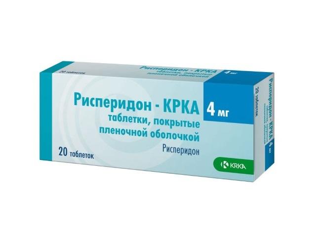 рисперидон-крка 4мг. №20 таб. п/п/о 5875