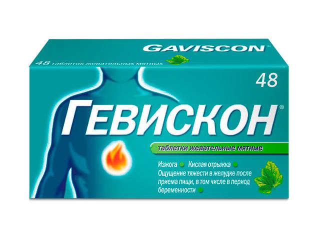 гевискон мята №48 жев.таб.