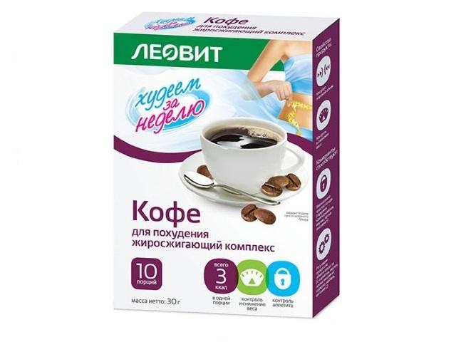 леовит худеем за неделю кофе жиросжиг. комплекс 3г. №10