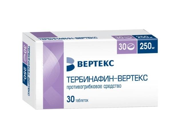 тербинафин-вертекс таб. 250мг. №30