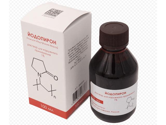 йодопирон 1% 100мл флак полимер р-р д/наруж прим