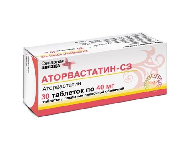 аторвастатин-сз 40мг. №30 таб.п/о /северная звезда/ 1145
