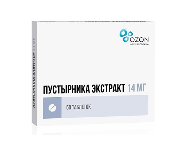 пустырника экстракт 14мг. №50 таб. /озон/ 5142
