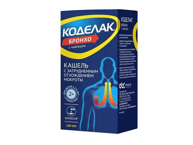 коделак бронхо с чабрецом сироп фл. 100мл с мерн.ложк. 7154