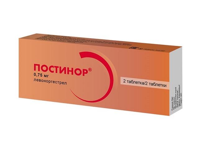 постинор 750мкг. №2 таб. /гедеон рихтер/ 2401