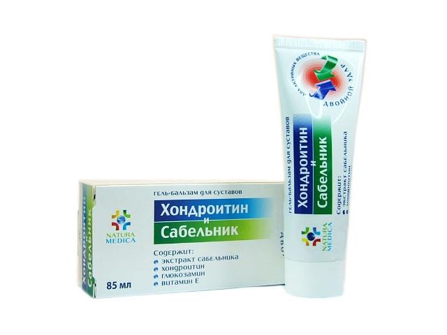 натура медика гель-бальзам хондроитин+сабельник д/суст. 85мл. [natura medica]