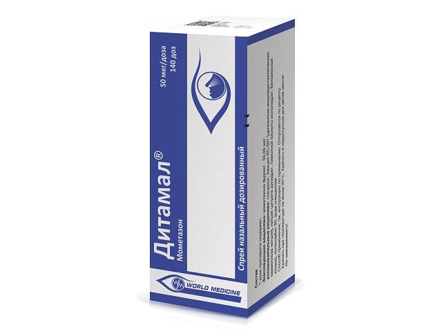 дитамал 50мкг/доза 140доз спрей наз.