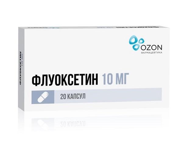 флуоксетин 10мг. №20 капс. /озон/ 3213