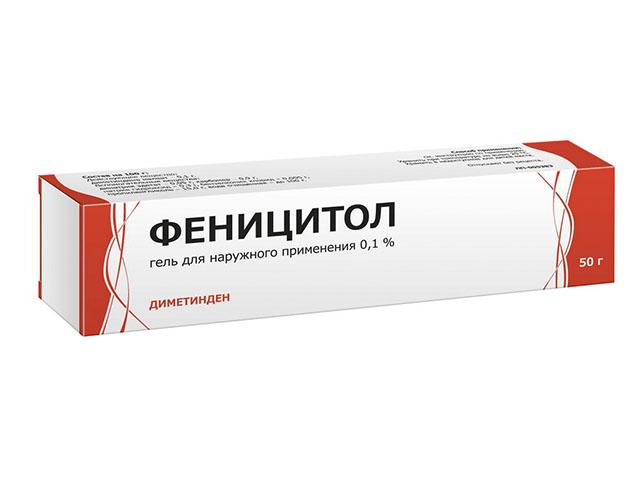 феницитол (диметинден), гель для наружного применения 0,1%, 50г.