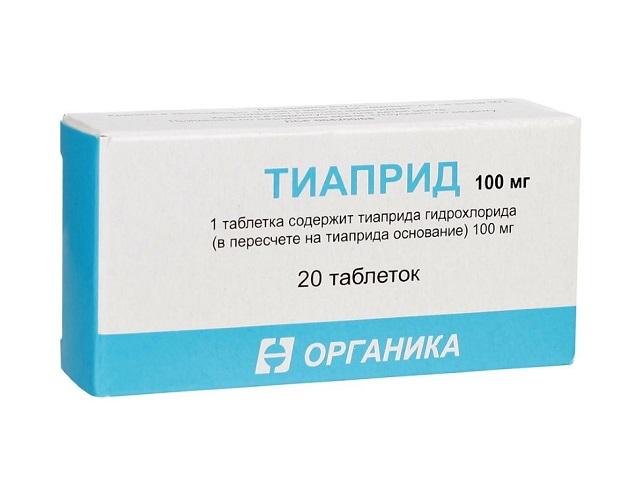 тиаприд 100мг. №20 таб. 7762