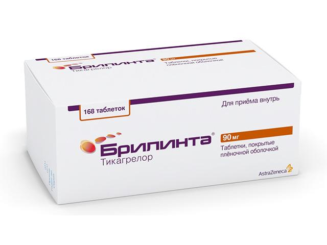 брилинта 90мг. №168 таб. 0700
