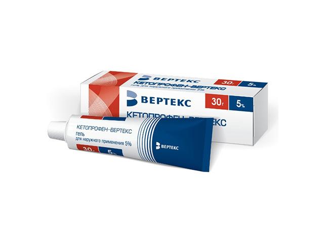 кетопрофен-верте гель 5% 30г. 0398