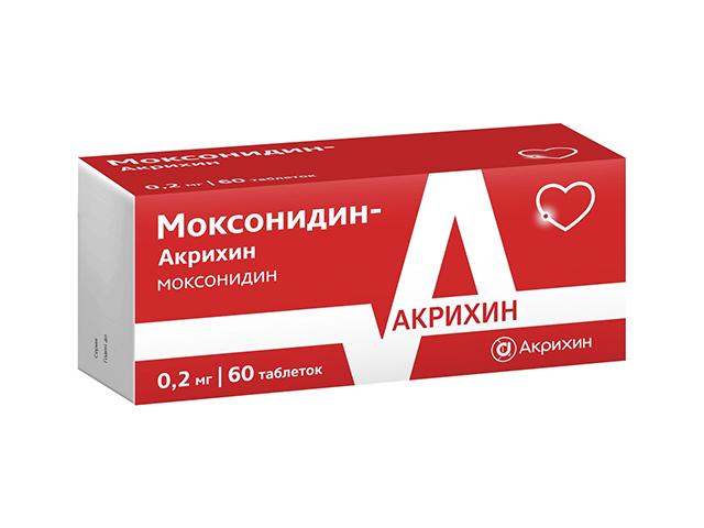 моксонидин-акрихин 0,2мг. №60 таб.п/п/о