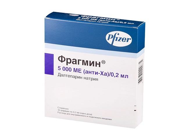 фрагмин 5000ме/0,2мл. №10 шприц 4444