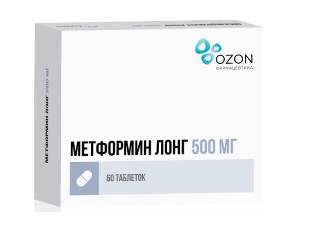 метформин лонг 500мг. №60 таб. п/п/о /озон/ 3660