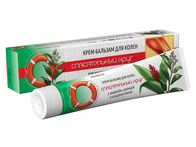 спасательный круг крем-бальзам д/колен имбирь корица хондроитин 50мл. /арт.062/