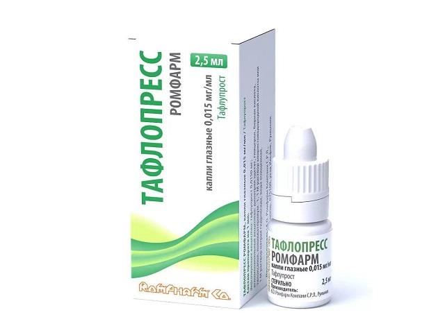 тафлопресс ромфарм 0,015мг/мл. 2,5мл. фл. капли глазные