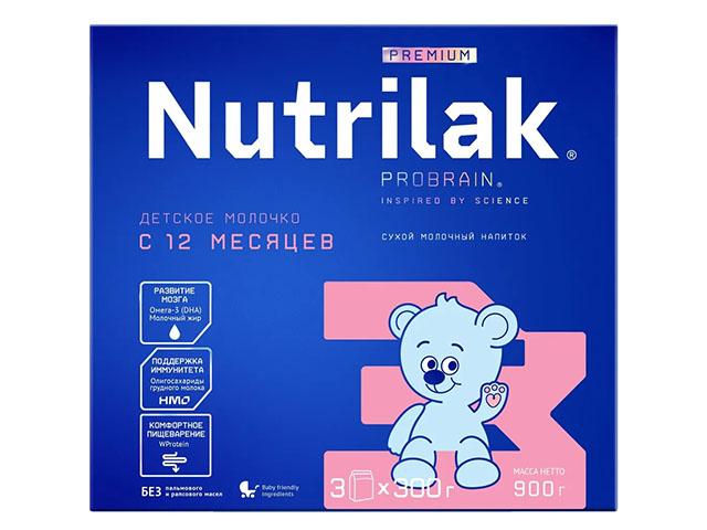 нутрилак-3 премиум молочко сух. напиток 900г.12+мес. [nutrilak]