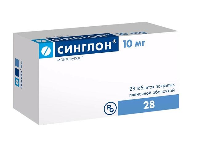 синглон 10мг. №28 таб. п/о /гедеон рихтер/ 3313