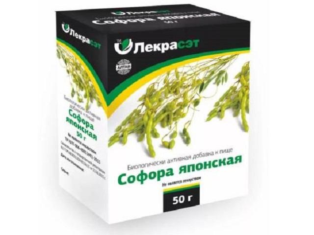 софоры японской плоды 50г. (бад) чайн.напиток /лекра-сэт/