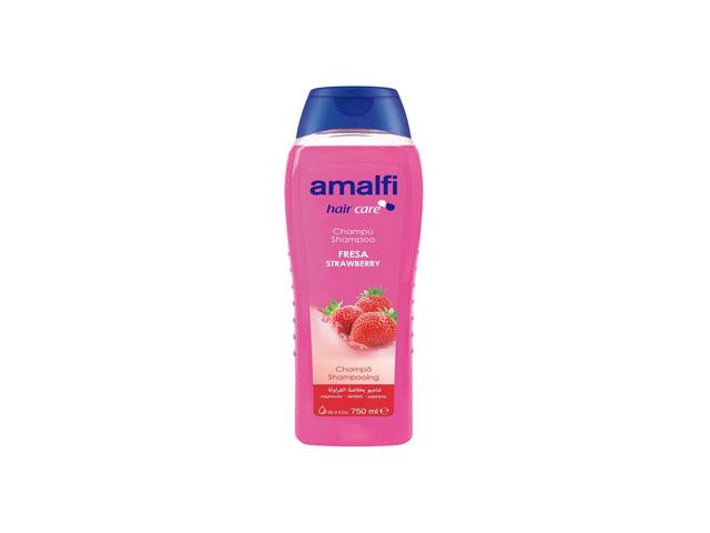 amalfi шампунь семейный клубничный strawberry д/всех типов волос 750мл. 3367