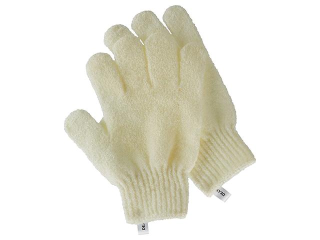 deco перчатки для душа отшелушивающие белые 2шт 167098(718005)