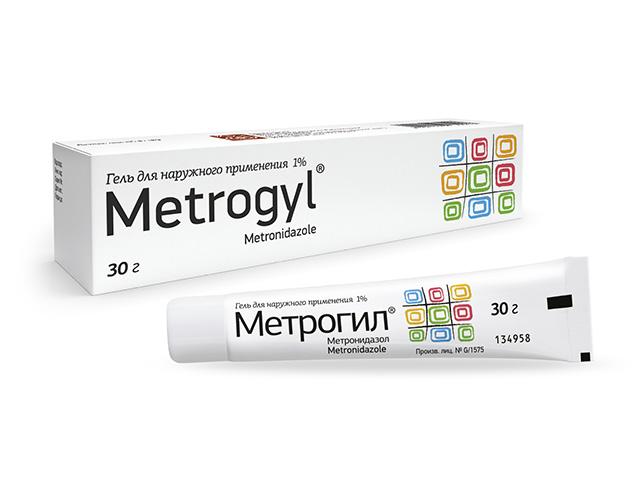 метрогил 1% 30г. гель д/наружн.прим. туба 2208
