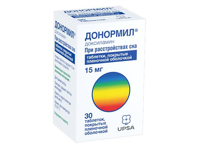донормил 15мг. №30 таб. п/о