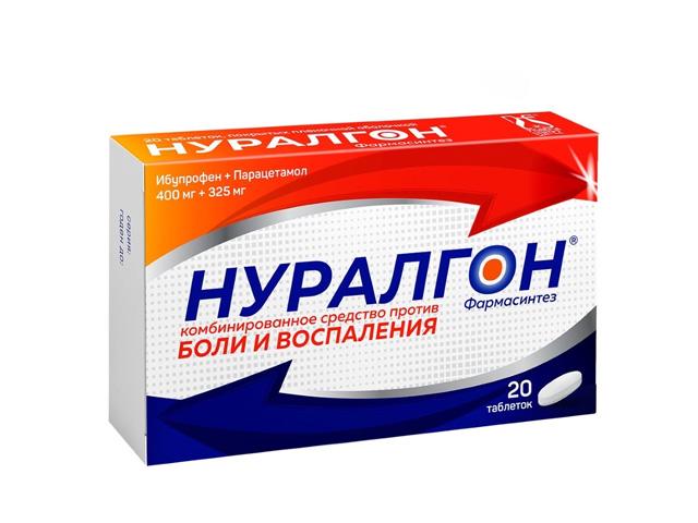 нуралгон фармасинтез табл.400мг+325мг №20