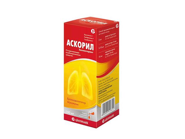 аскорил экспекторант 100мл. сироп 6621
