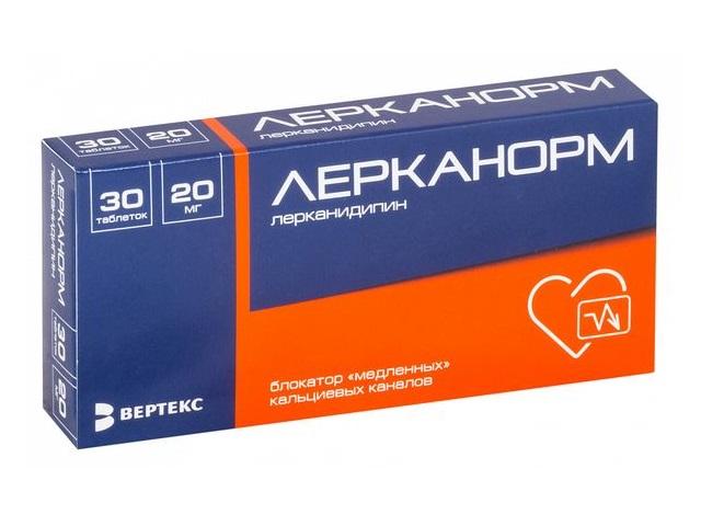 лерканорм 20мг. №30 таб. п/п/о 8871